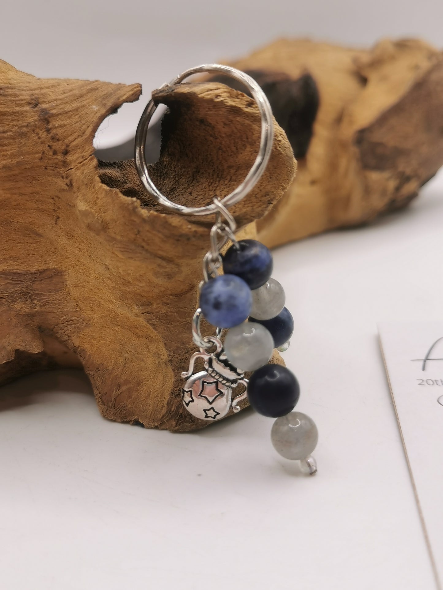 Aquarius Zodiac Keyring