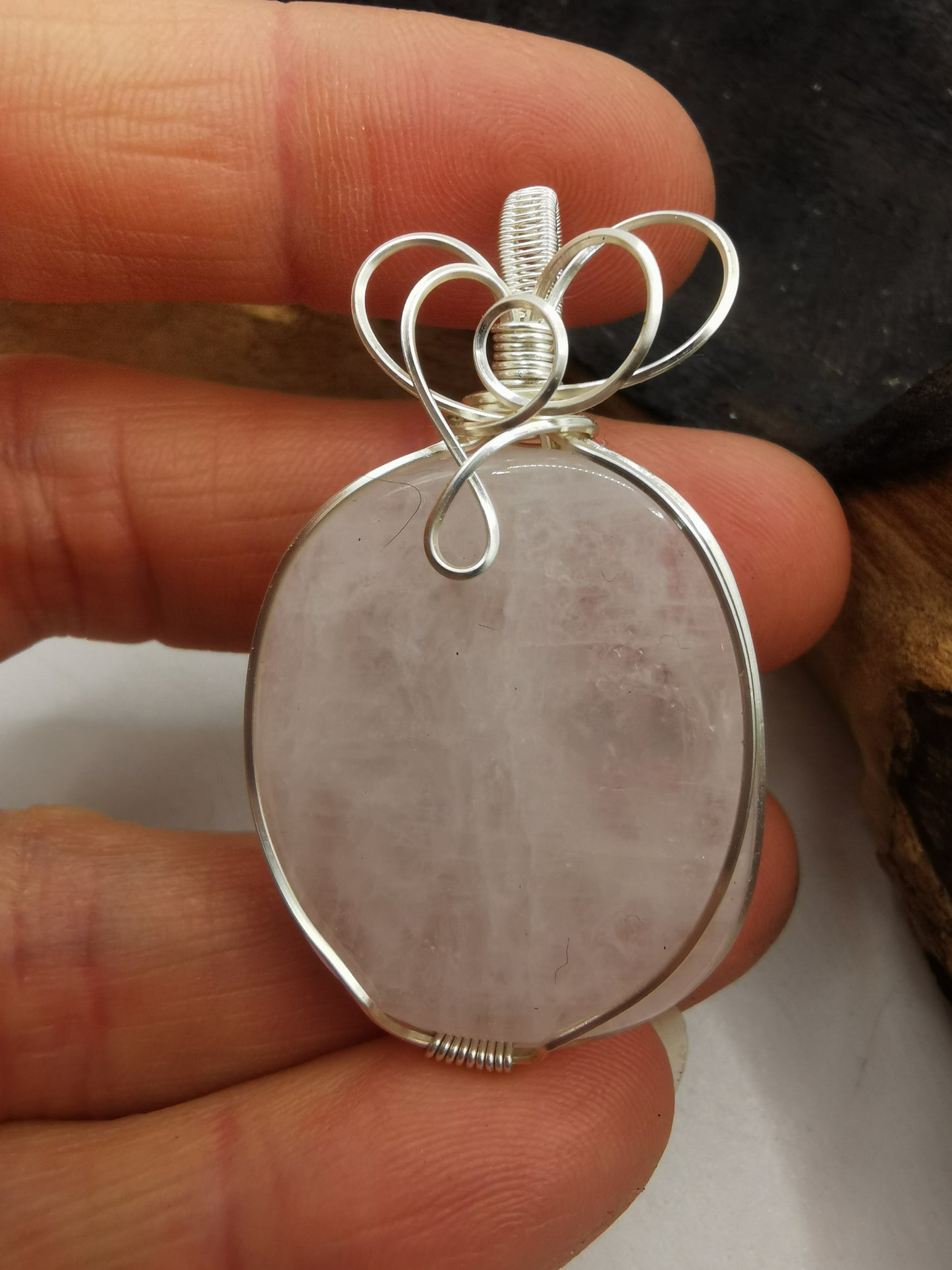 Clear Quartz Crystal Pendant
