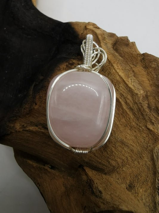 Rose Quartz Crystal Pendant