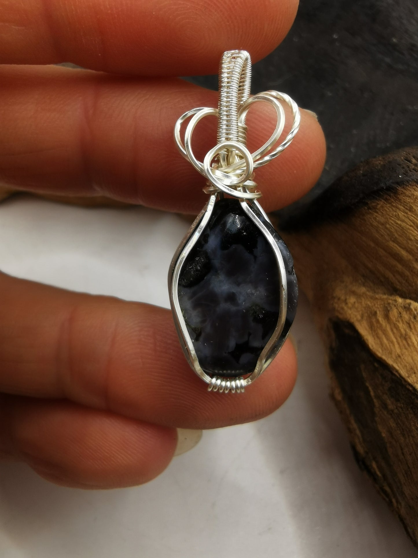 Merlinite A Crystal Pendant
