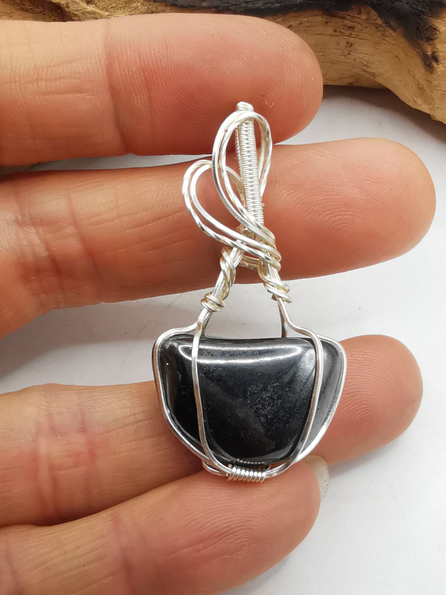 Hematite Crystal Pendant