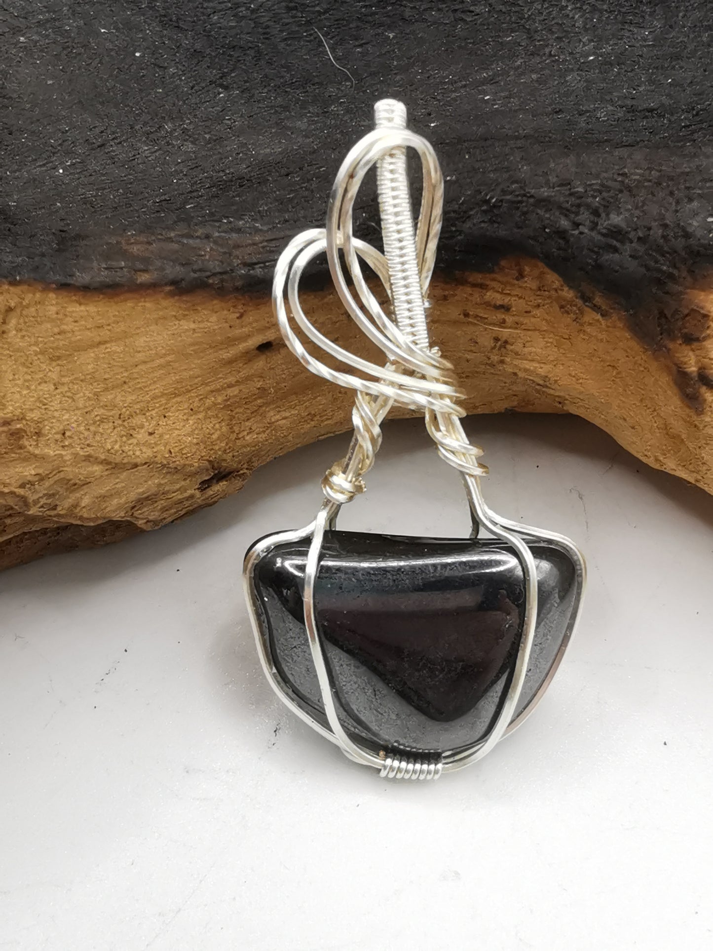 Hematite Crystal Pendant