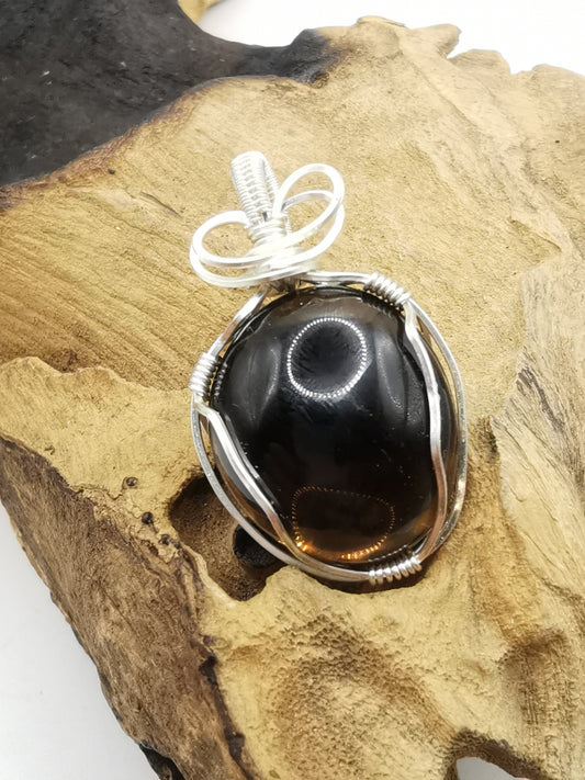 Smokey Quartz Crystal Pendant