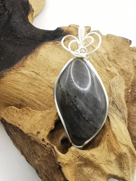 Labradorite Crystal Pendant