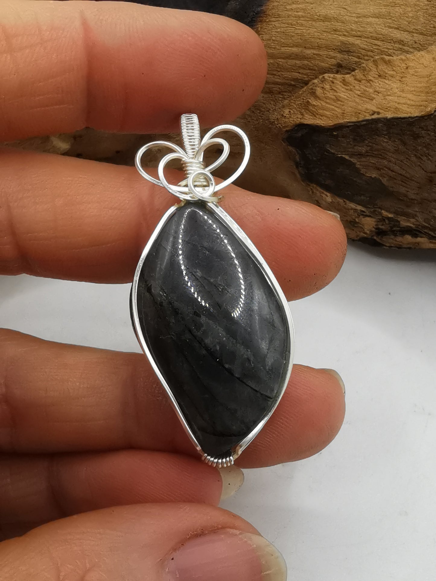 Labradorite Crystal Pendant