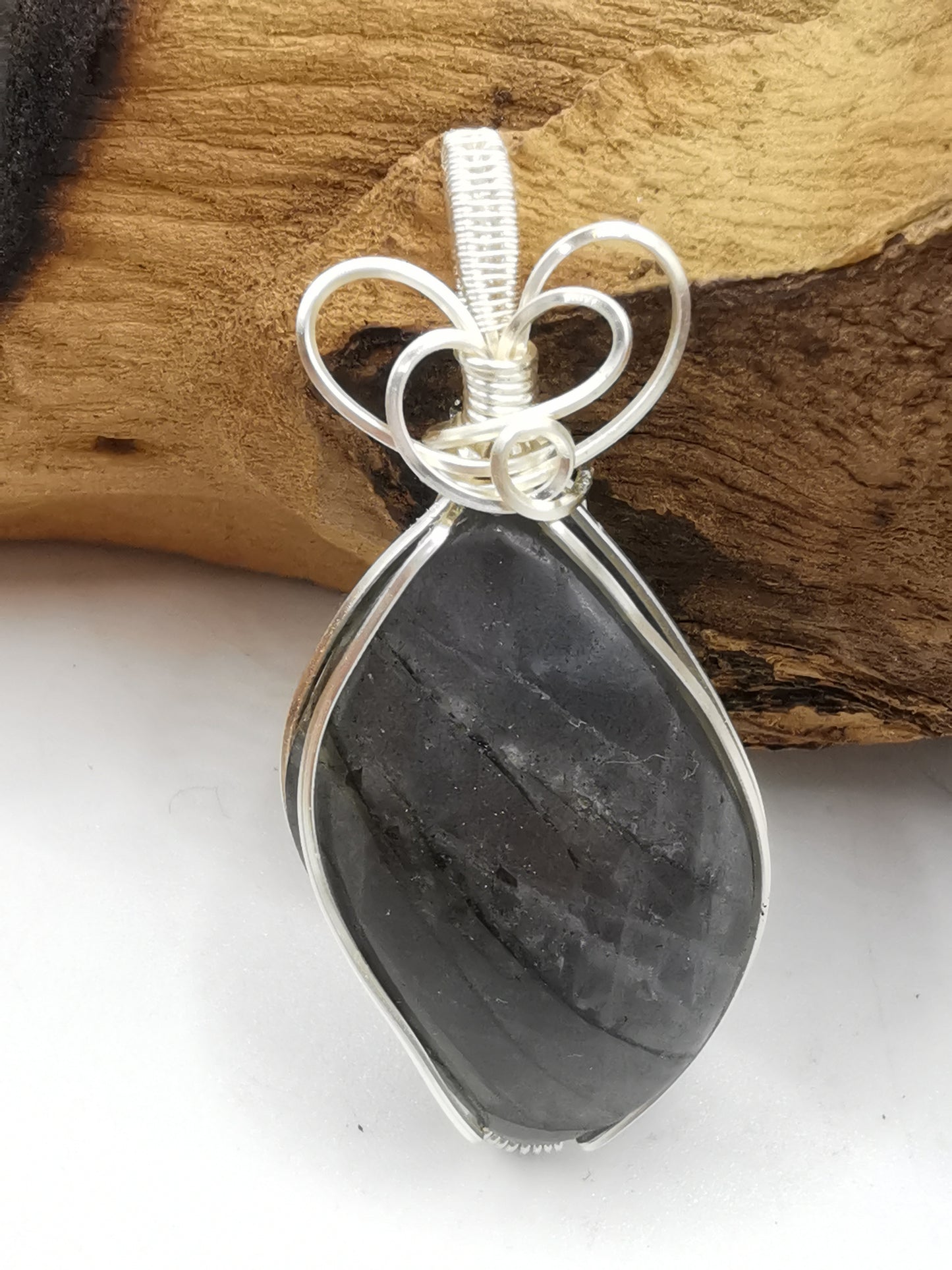 Labradorite Crystal Pendant