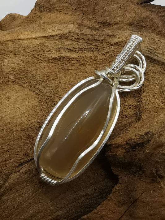 Agate Crystal Pendant