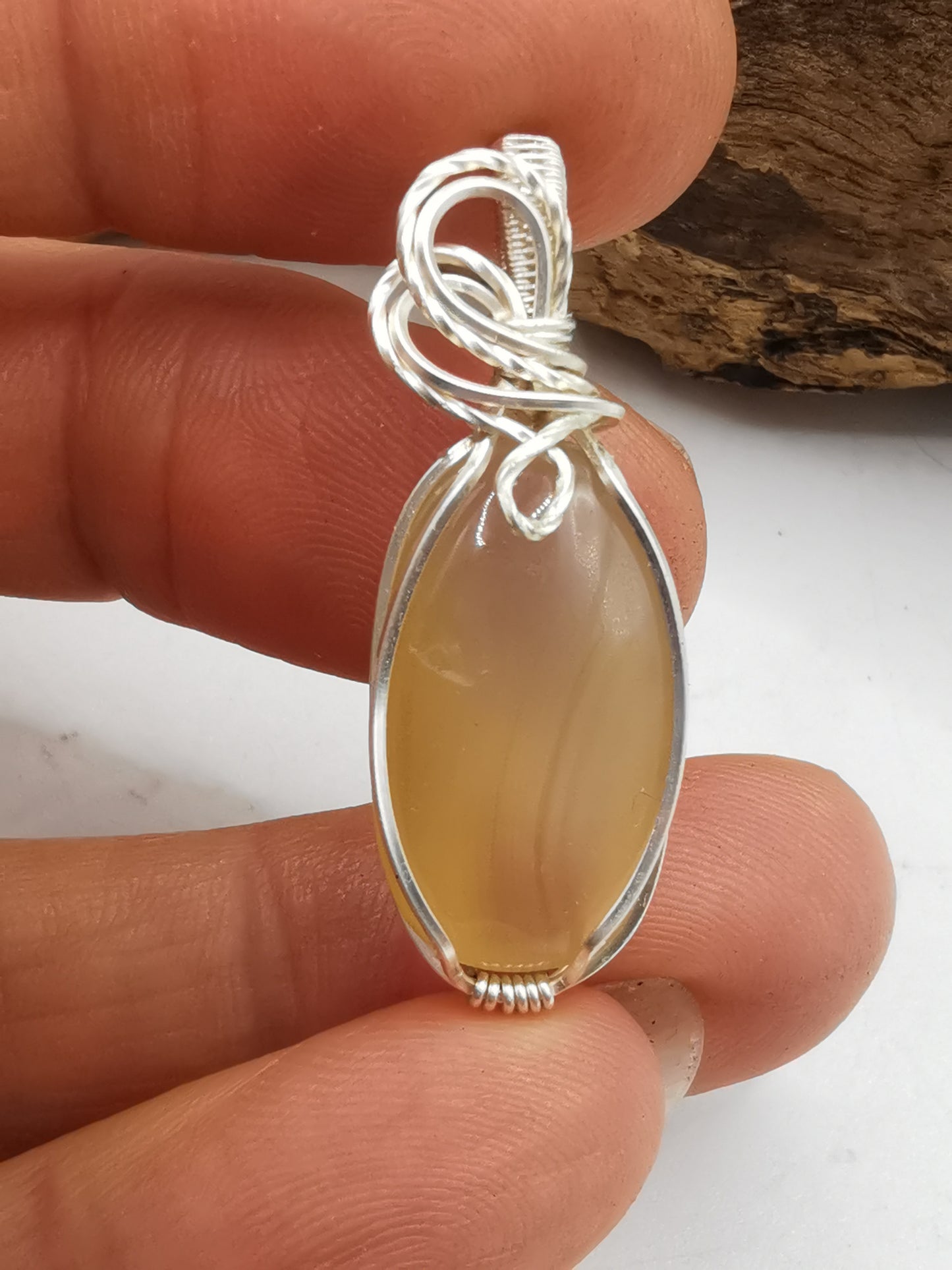 Agate Crystal Pendant