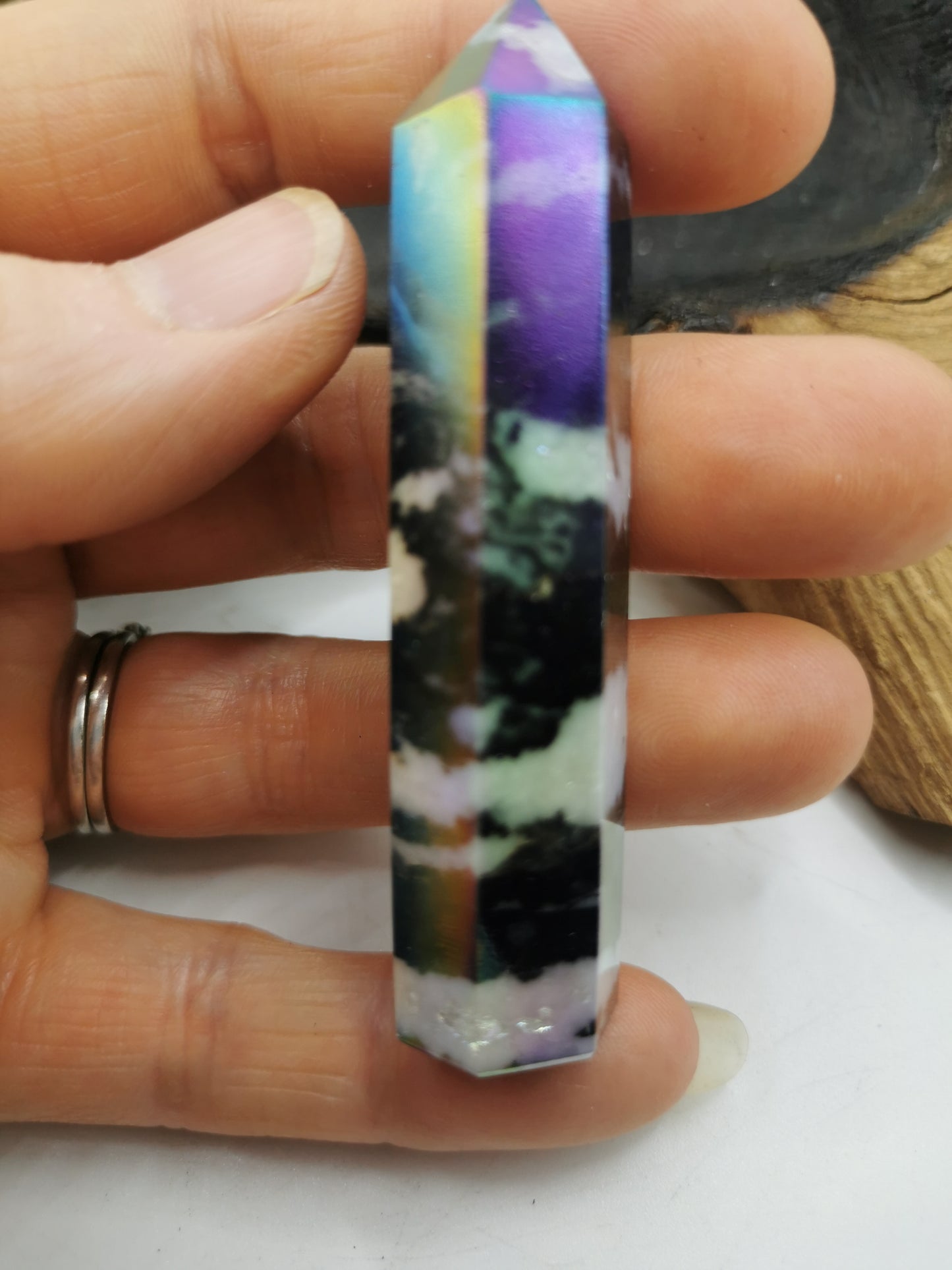 Zebra Jasper Aura Point I