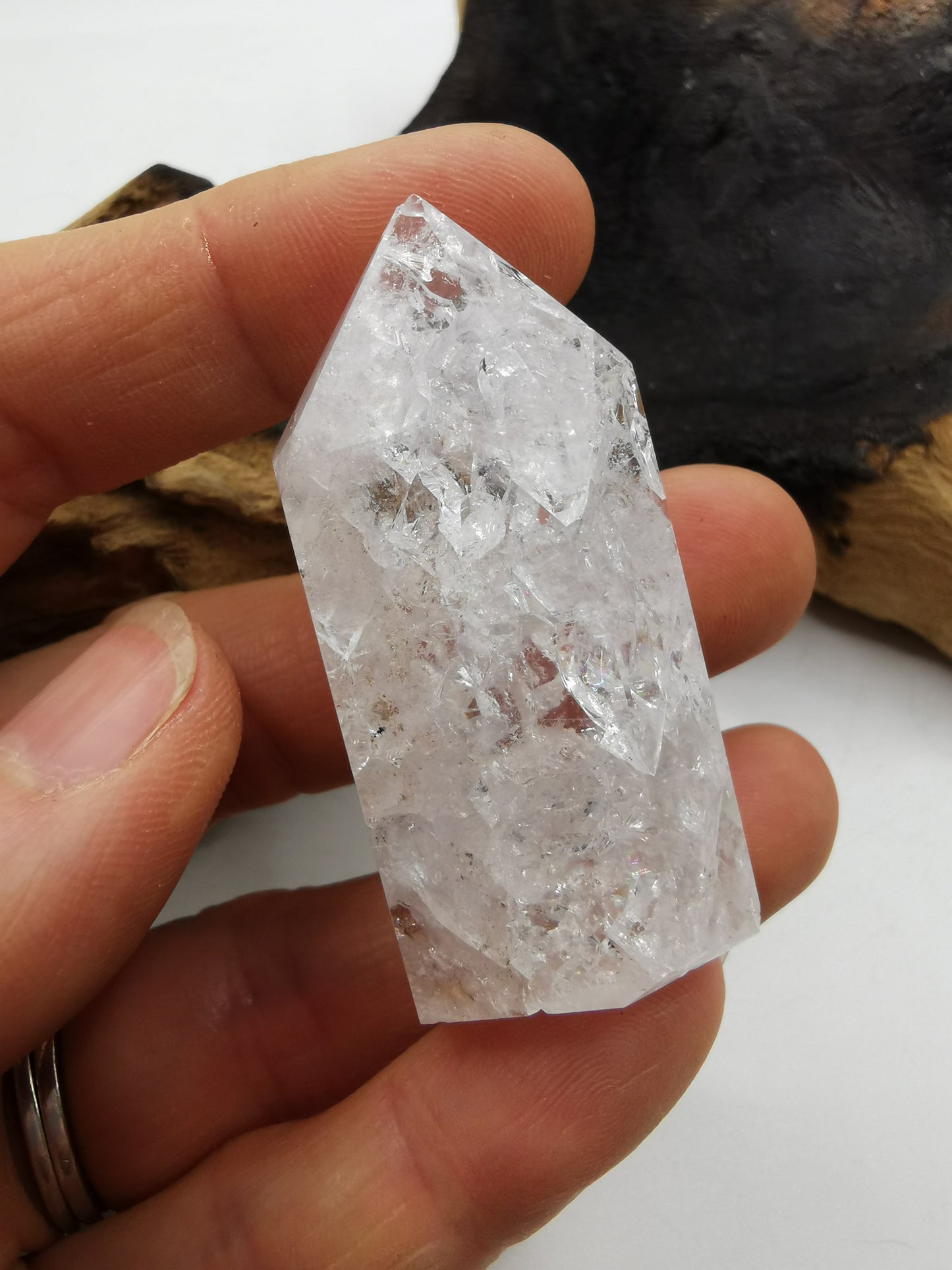 Crackle Quartz Point A
