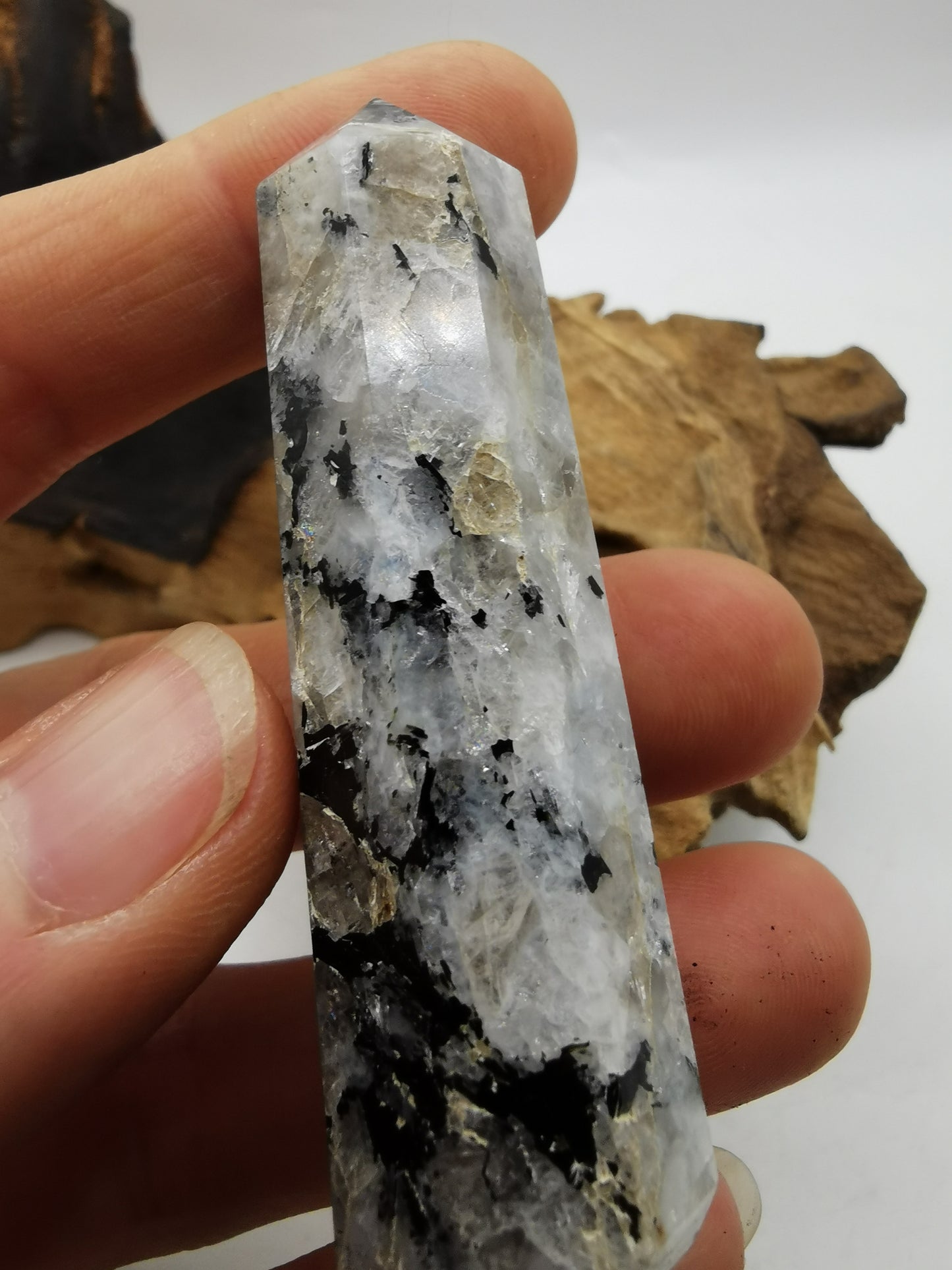 Rainbow Moonstone Point C