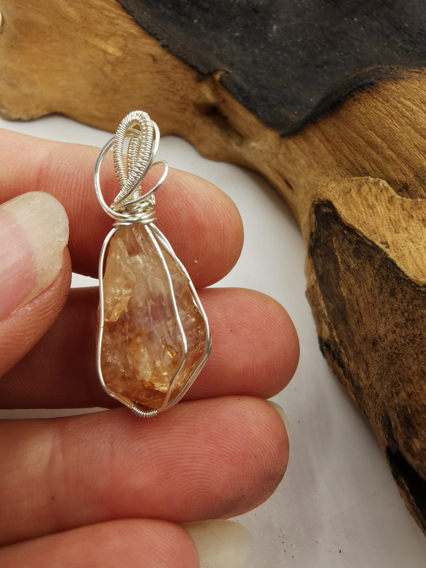 Citrine Crystal Pendant