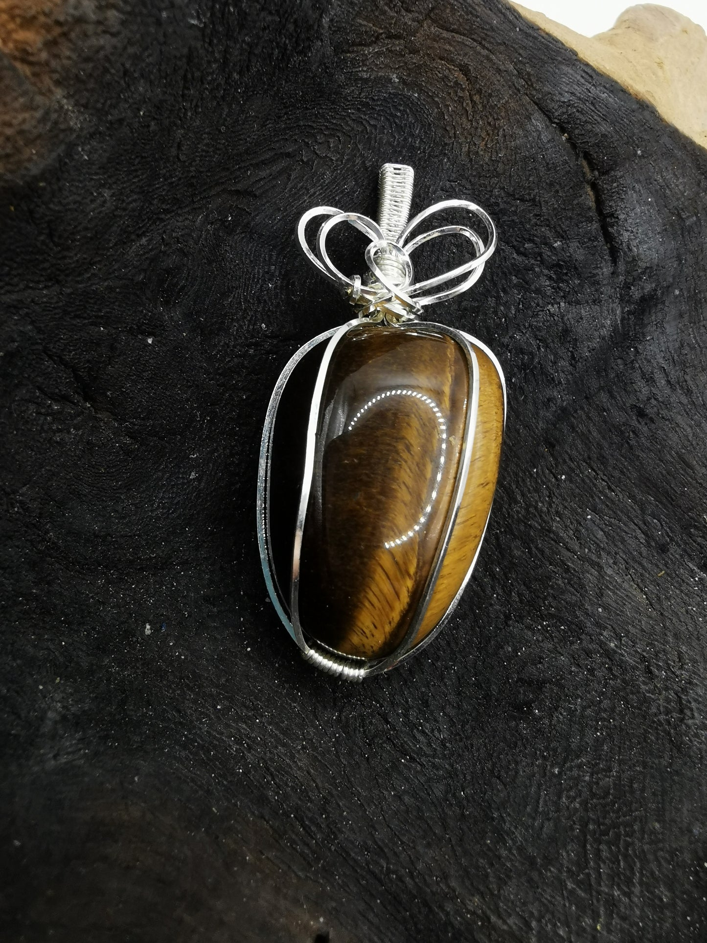 Tigers Eye Crystal Pendant