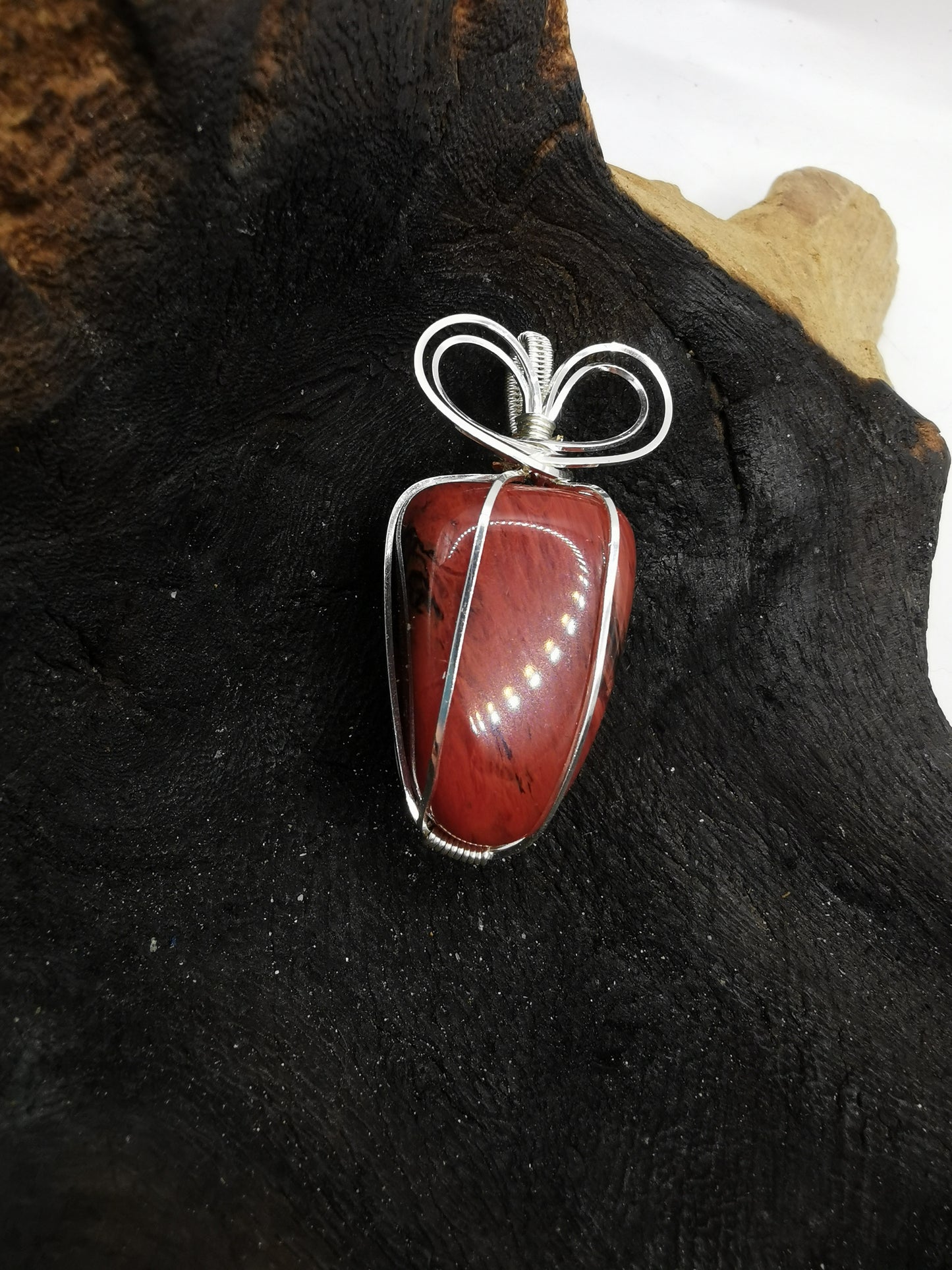 Cherry Quartz Crystal Pendant
