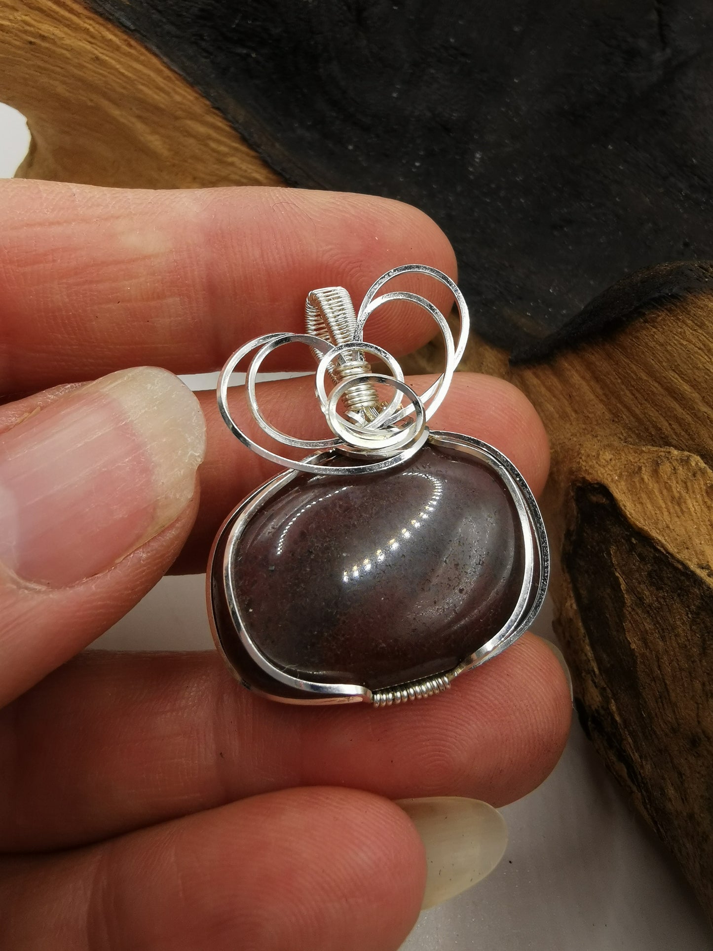 Purple Aventurine Crystal Pendant