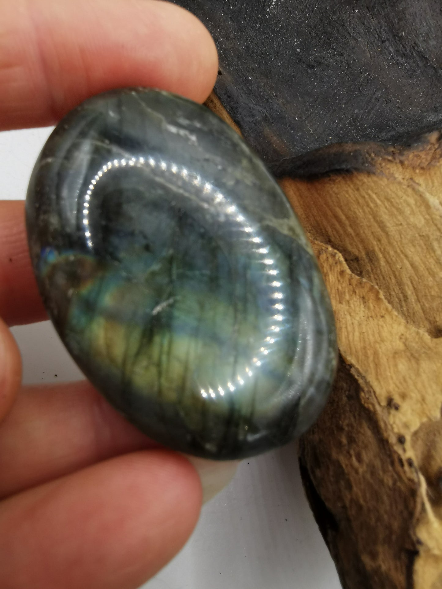 Labradorite Palm Stone H
