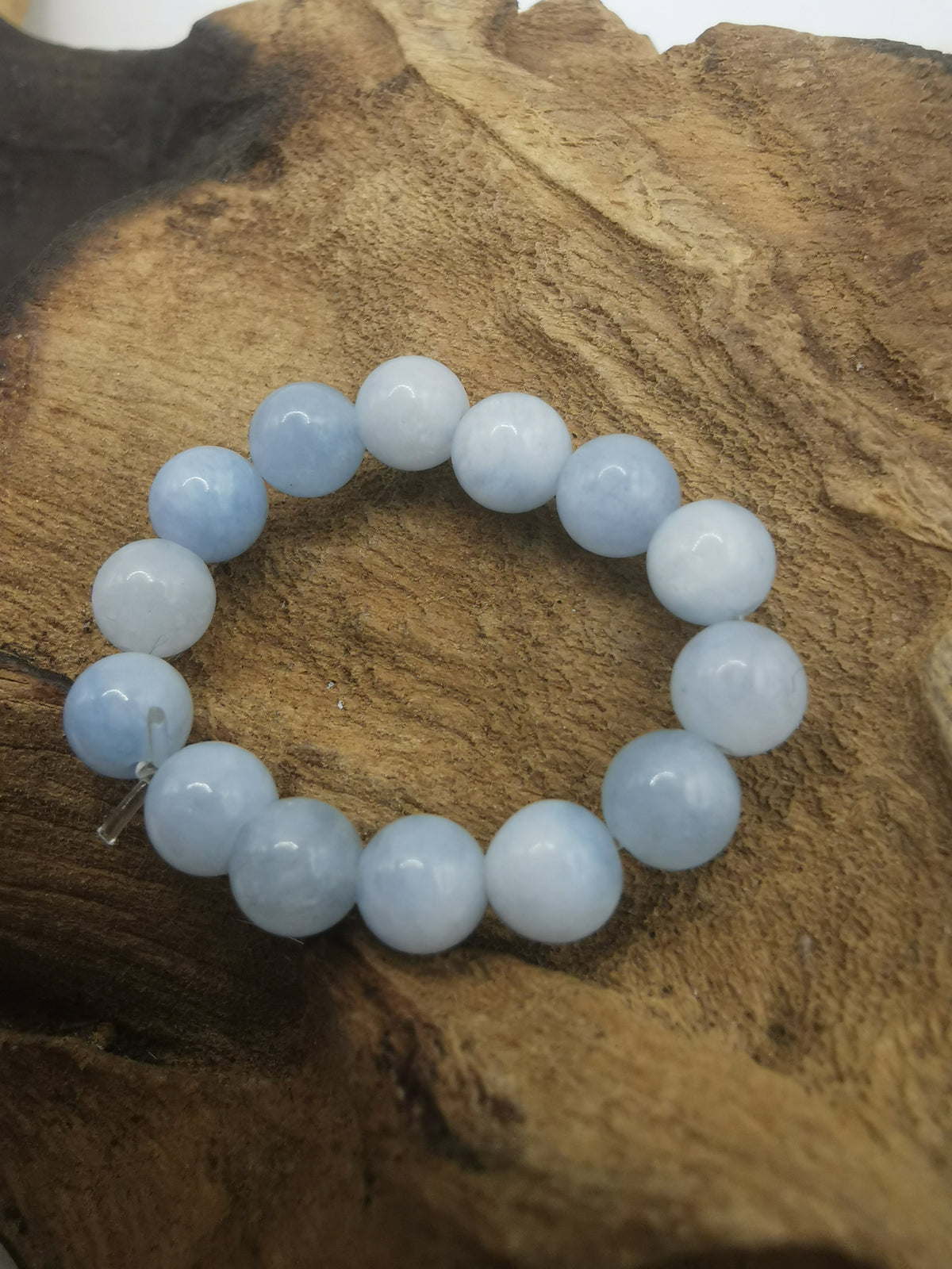 Blue Lace Agate 4mm Crystal Bead Rings