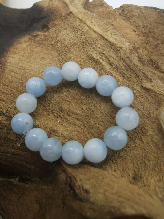 Blue Lace Agate 4mm Crystal Bead Rings
