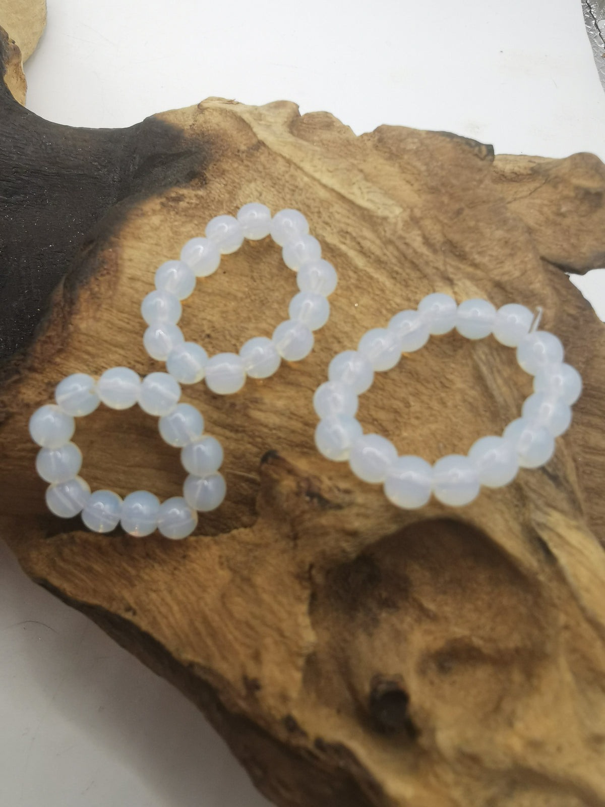Opalite 4mm Crystal Bead Rings