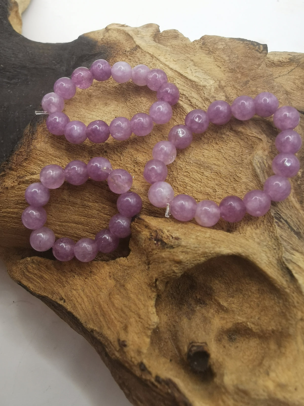 Lepidolite 4mm Crystal Bead Rings