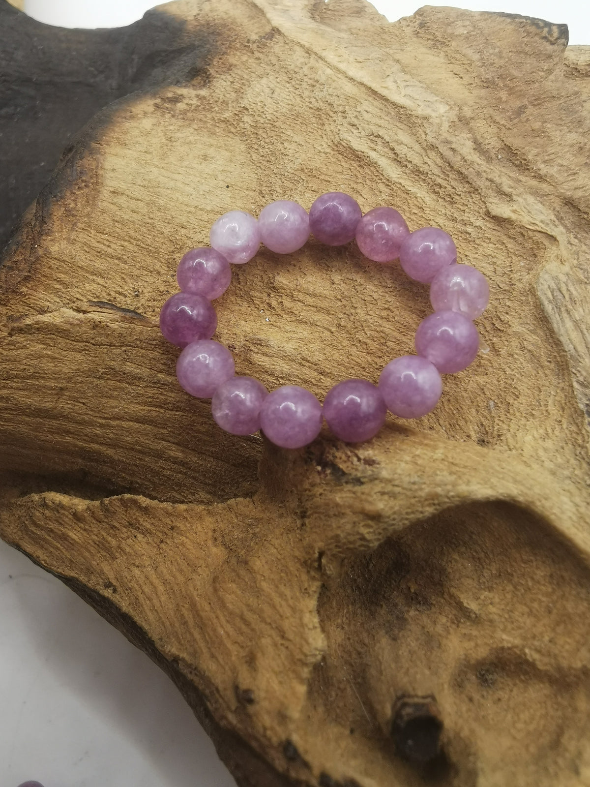 Lepidolite 4mm Crystal Bead Rings