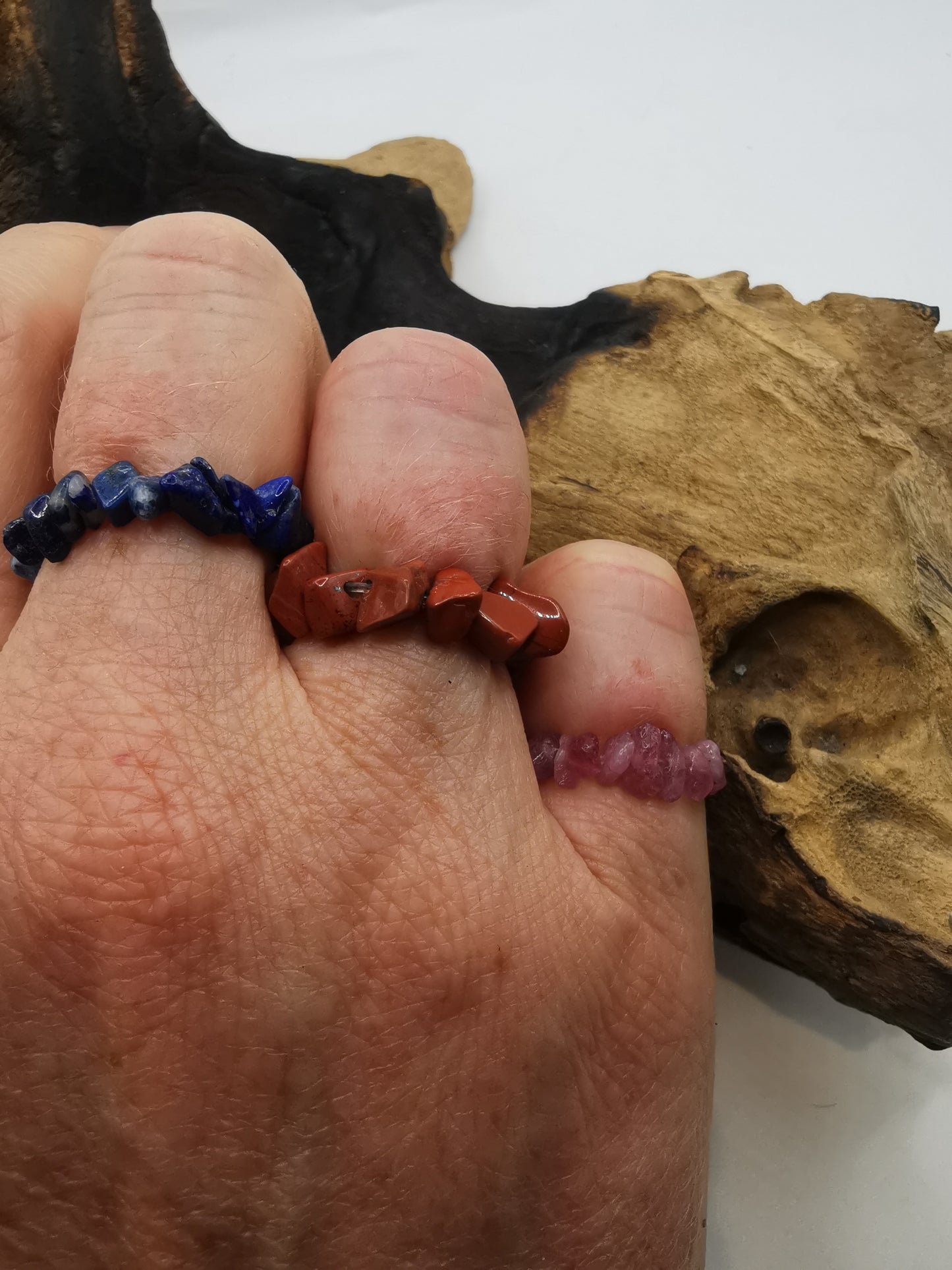 Crystal Chip Stretch Rings