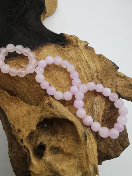 Rose Quartz 4mm Crystal Bead Rings
