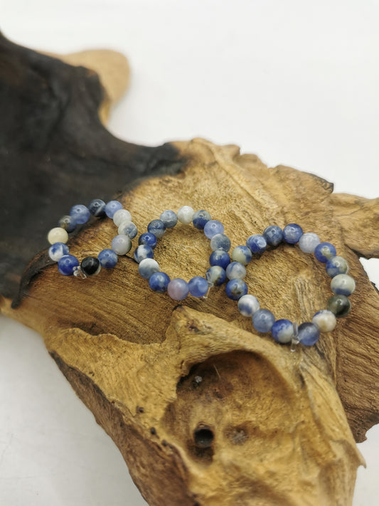 Sodalite 4mm Crystal Bead Rings