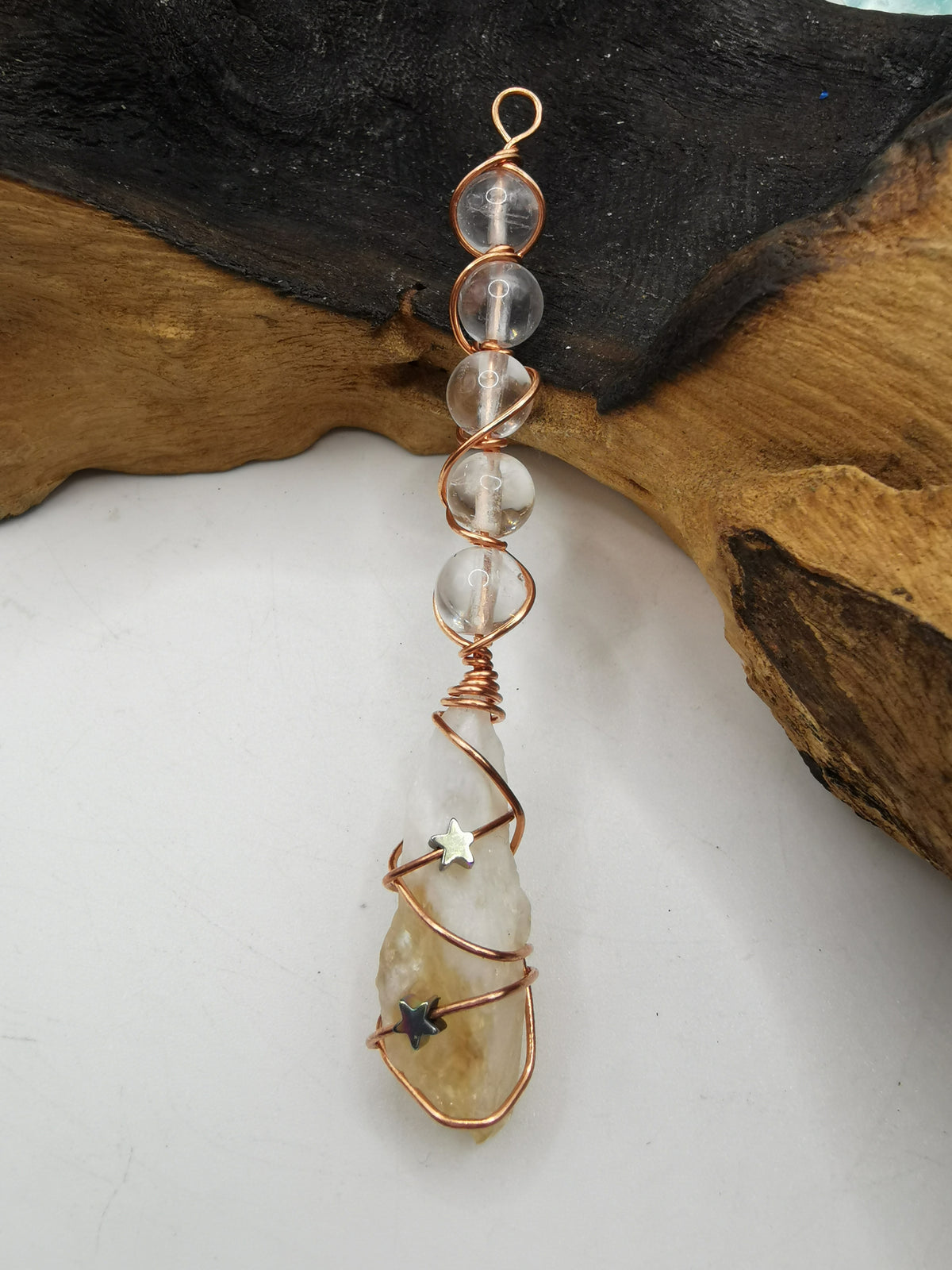 Citrine Crystal Broomstick