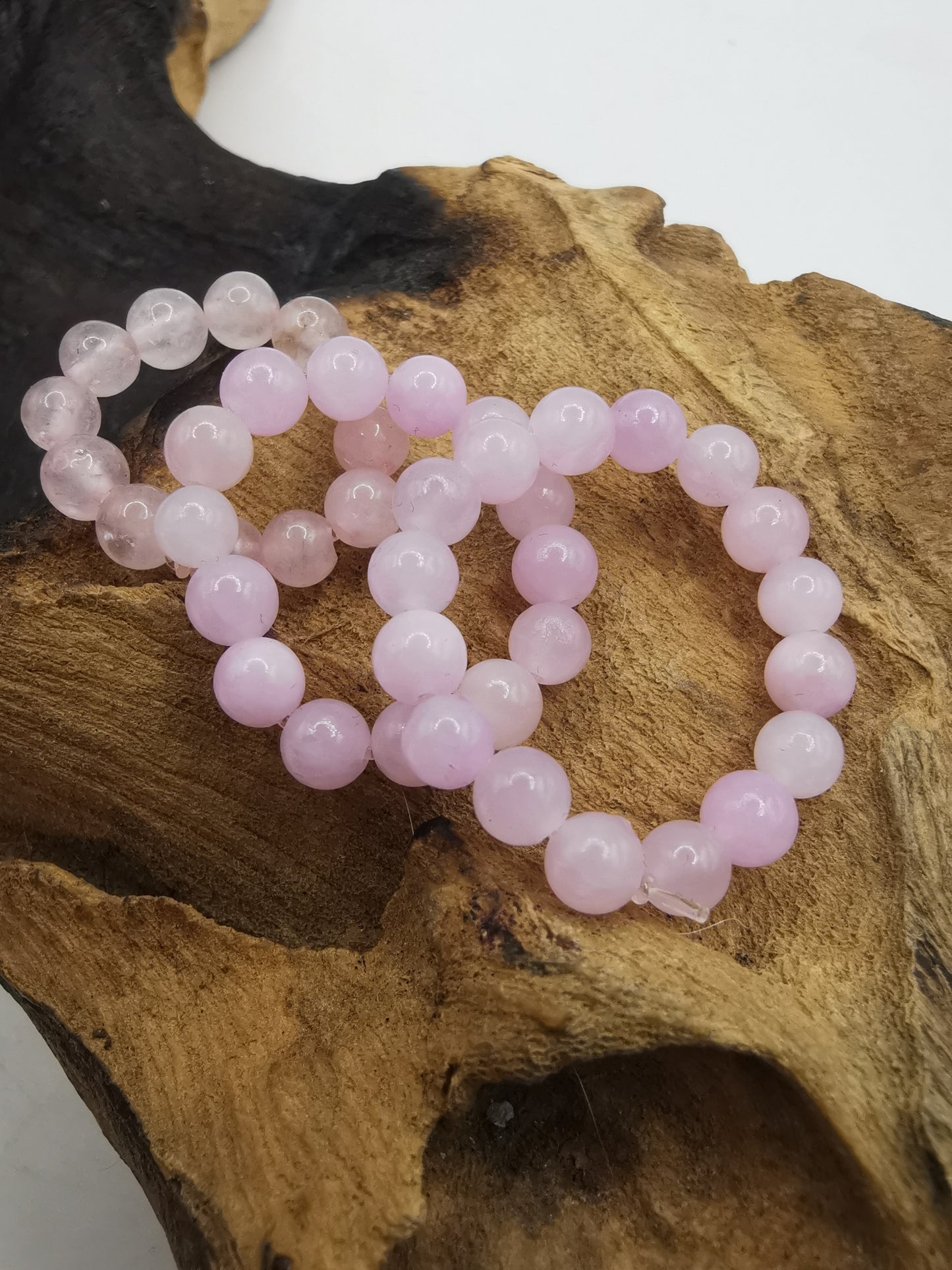 Rose Quartz 4mm Crystal Bead Rings