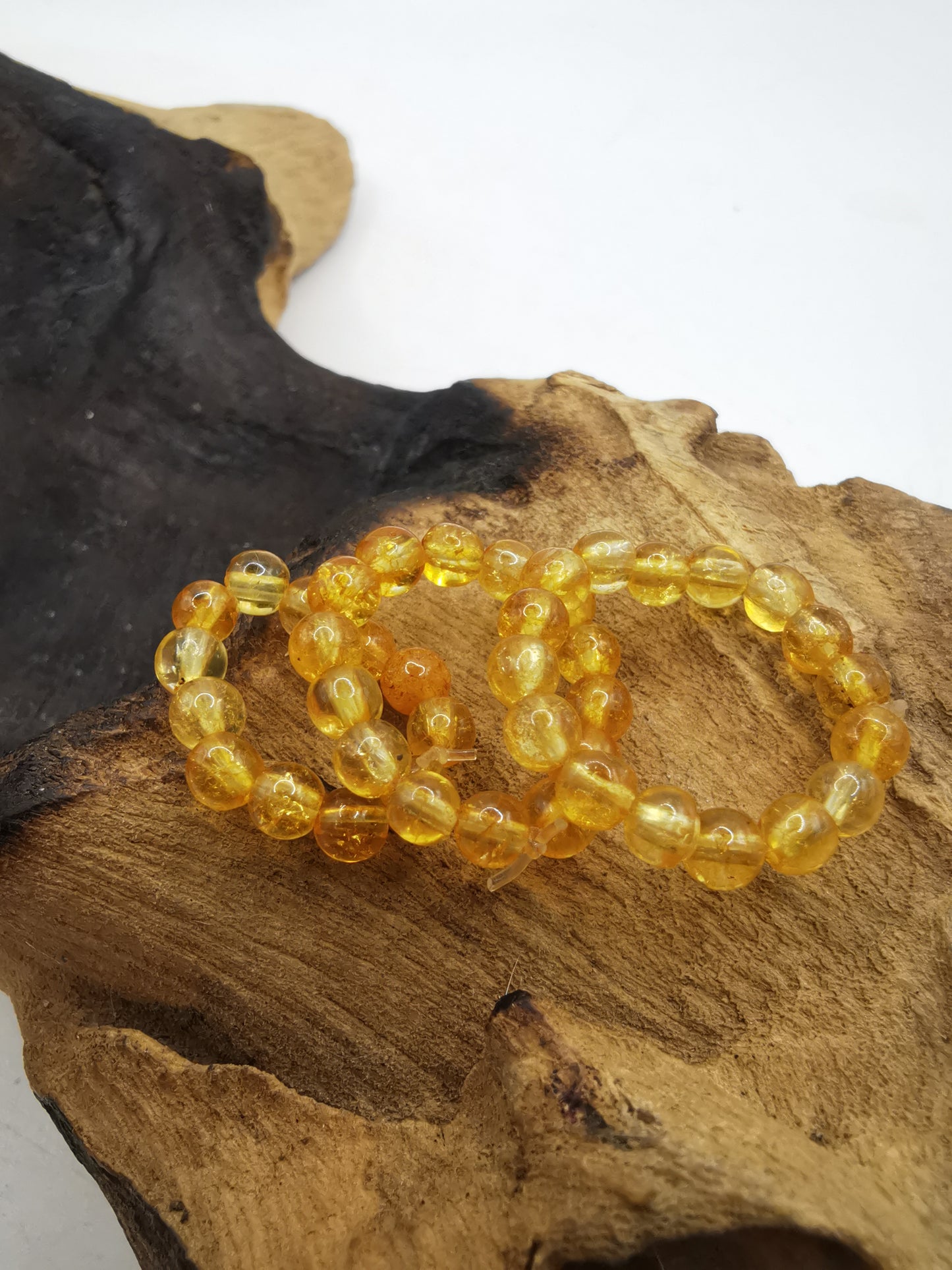 Citrine 4mm Crystal Bead Rings
