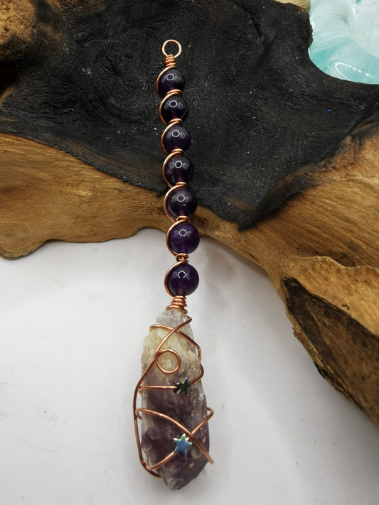 Amethyst Crystal Broomstick