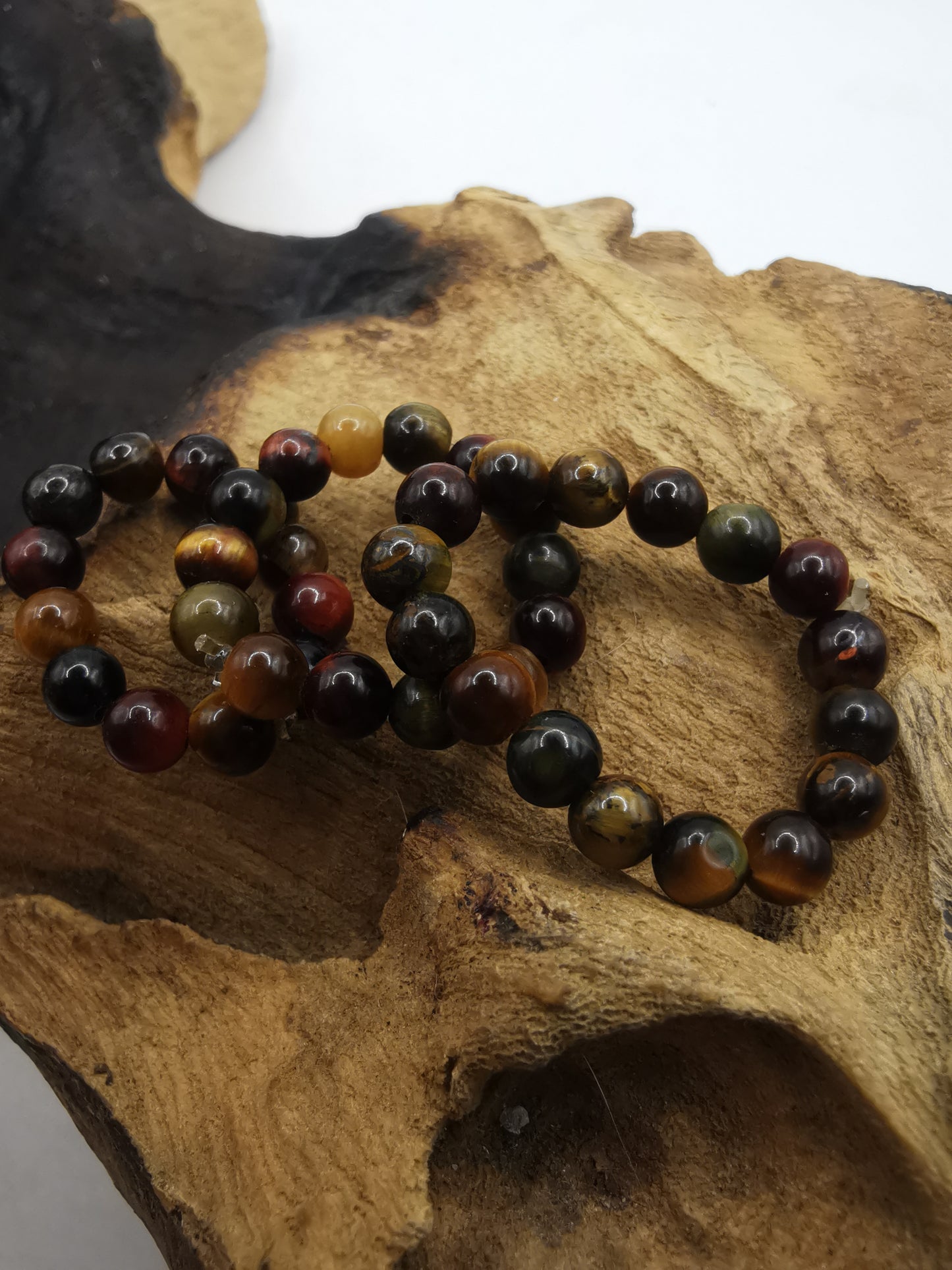 Tiger's Eye 4mm Crystal Bead Rings