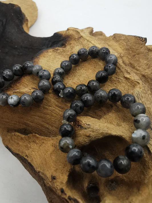 Larvikite 4mm Crystal Bead Rings