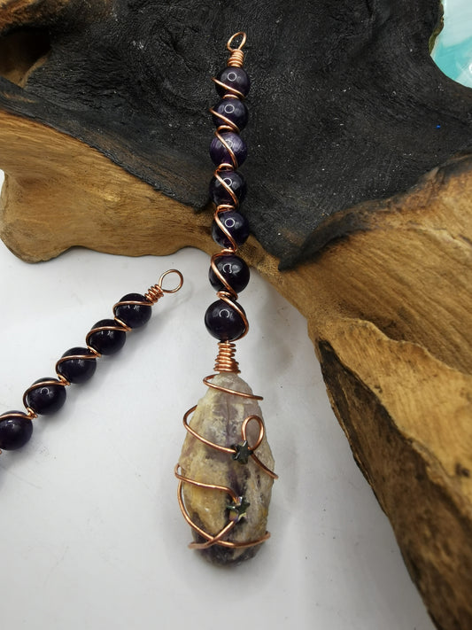 Amethyst Crystal Broomstick