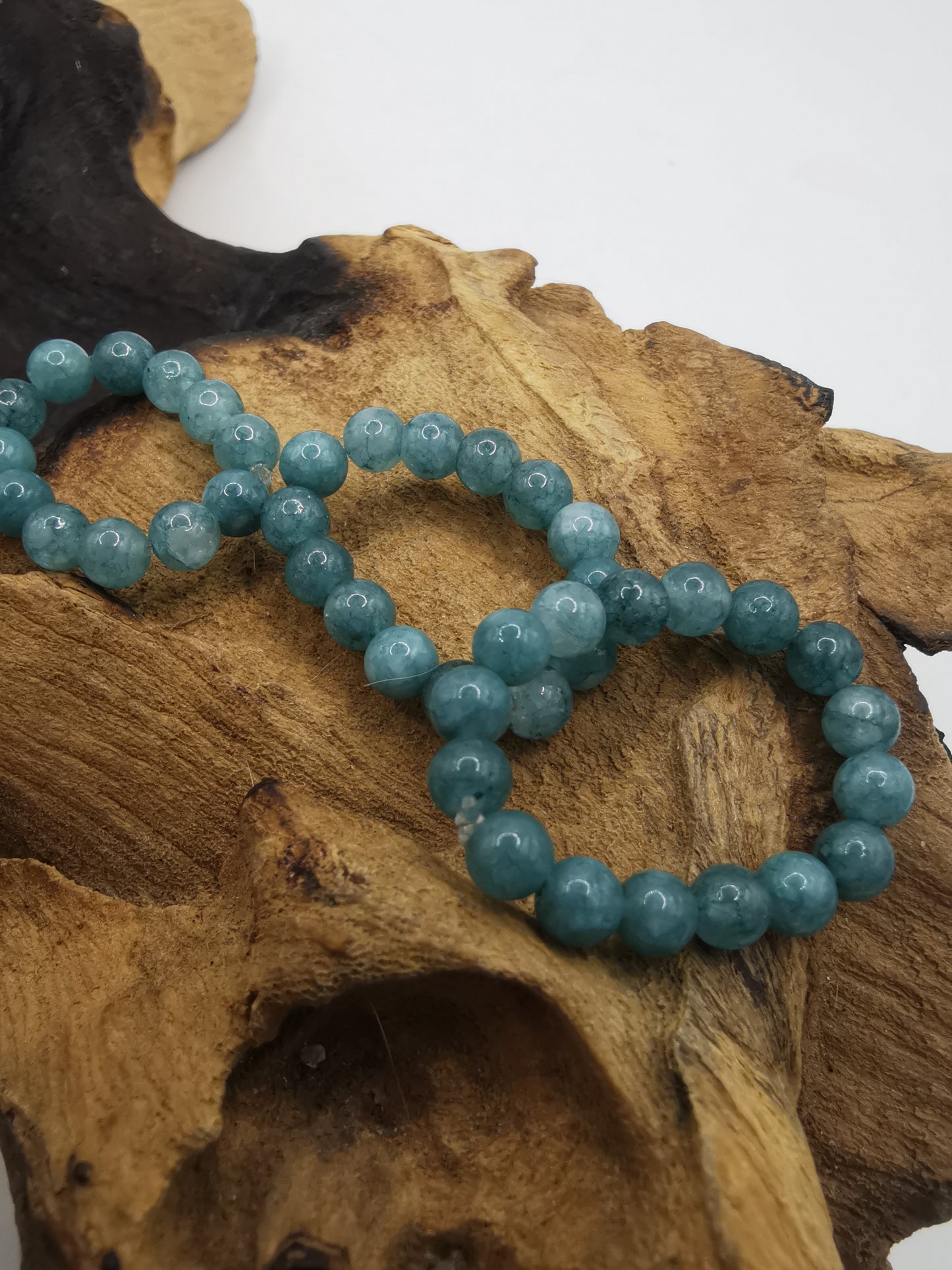 Aquamarine 4mm Crystal Bead Rings