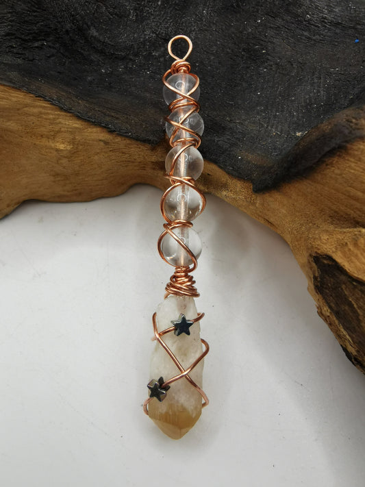 Citrine Crystal Broomstick