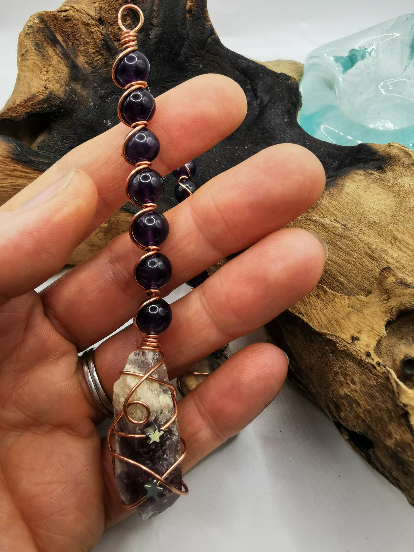 Amethyst Crystal Broomstick