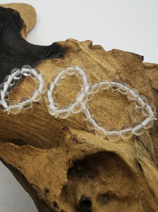 Clear Quartz 4mm Crystal Bead Rings