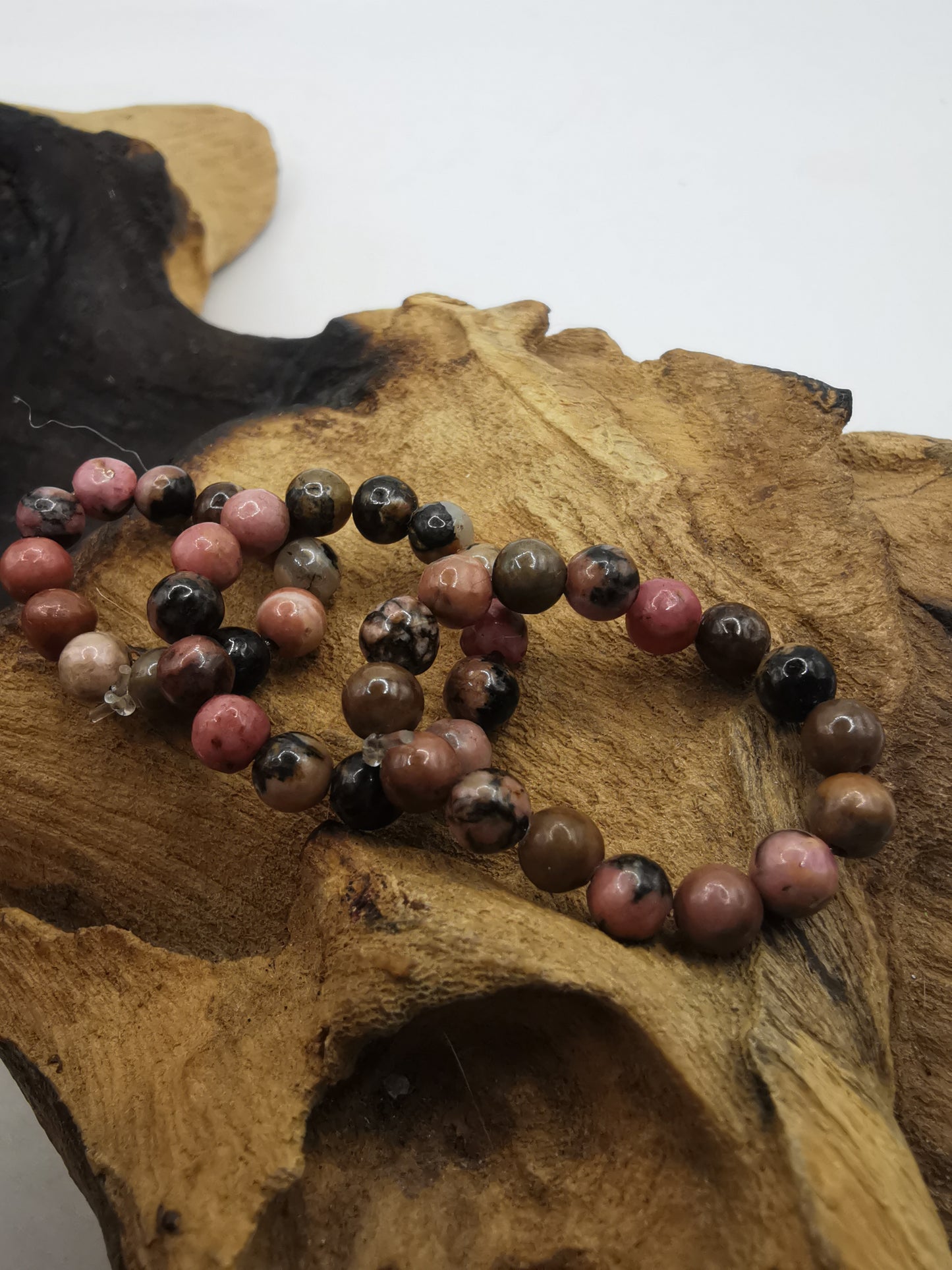 Rhodonite 4mm Crystal Bead Rings